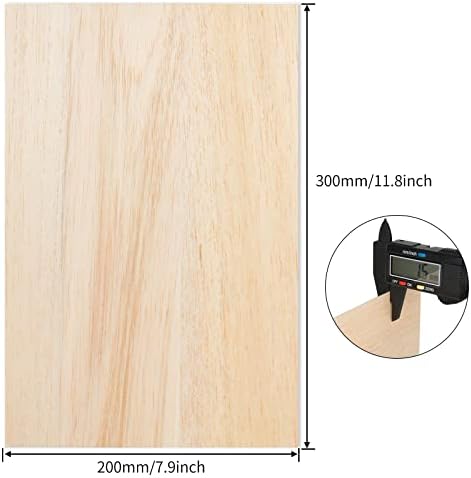 SENENQU 20 PCS Feuilles de Bois de Balsa 1.5 mm, 300 x 200 x 1.5MM Feuilles de Bois Minces, Balsa 1.5 mm pour Fabrication de Maquettes, Modelisme, de Peintures – Image 2
