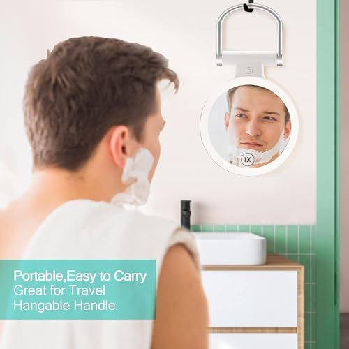 B Beauty Planet Miroir grossissant avec lumière, 20x/1x, Double Face, Miroir de Maquillage Portable, éclairage 3 Couleurs, écran Tactile à intensité Variable – Image 5