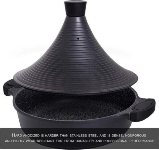 Royal Swiss Tajine de Cuisson 32cm en Aluminium Convient pour Induction Couleur Noir – Image 3