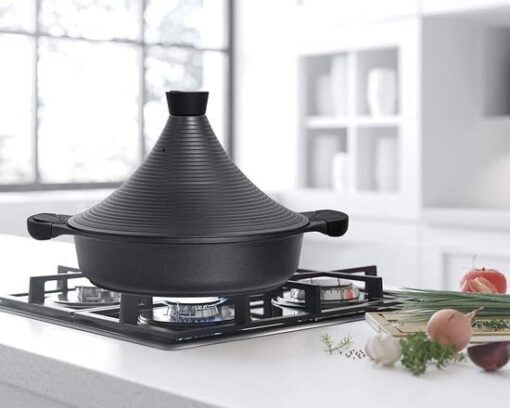 Royal Swiss Tajine de Cuisson 32cm en Aluminium Convient pour Induction Couleur Noir – Image 7