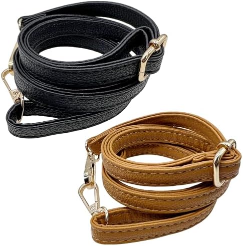 JMZLLRX Sangle de Rechange en Cuir, 5 Couleur Sangle Sac a Main avec Boucles Réglable Sac a Main avec Boucles Anse pour La Fabrication de Sacs à Main DIY – Image 11