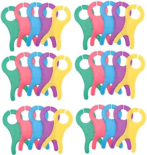 EXCEART 40 Pièces Planche à Enrouler La Laine Organisateur De Bobine De Outil De Tricot Bricolage Machine à Tisser Les Fils Grande Bobine De Tricoteur Bobines Plastique Espèce De Poisson