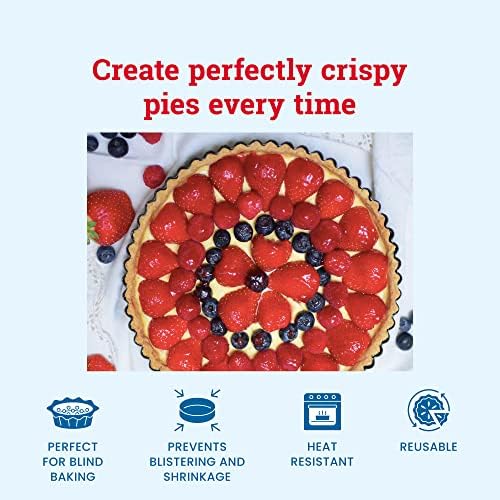 Tala Billes de Cuisson en Céramique Poids à Tarte Réutilisables Résistants à la Chaleur Perles pour Pies, Tartes et Croûtes de Pâtisserie Accessoires de Cuisson Environ 700g, 81 cm – Image 3