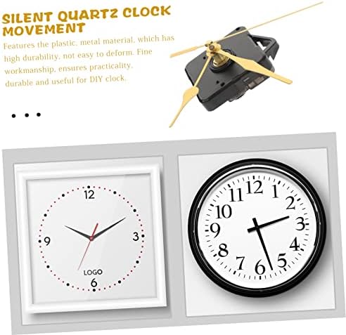 2 Ensembles D'Horloge À Quartz Aiguilles des Heures des Minutes Mécanisme D'Horloge Électrique Grande Aiguille D'Horloge Horloge Murale en Or Pièces Électroniques – Image 6