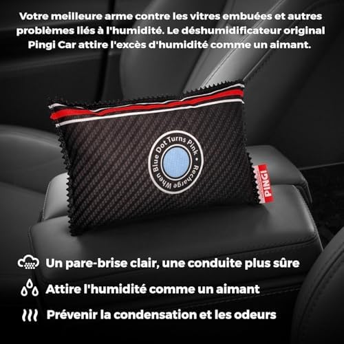 PINGI Car Dehumidifier Bag 4x 350g | Absorbs Moisture, Damp, & Condensation on Windscreens & Car Interior | 100% Leakproof | Reusable Dehumidifier | Dashboard Dehumidifier & Car Condensation Remover – Image 2