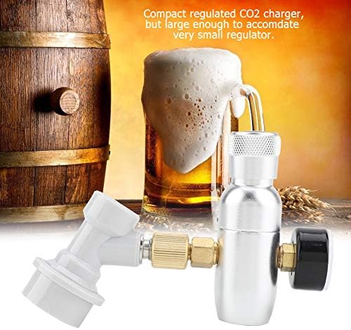 Oumij Régulateur de Bière 16g Homebrew Co2 Kit Chargeur Distributeur de Co2 pour Fûts de Bière à Usage Intensif (0-60PSI) – Image 5