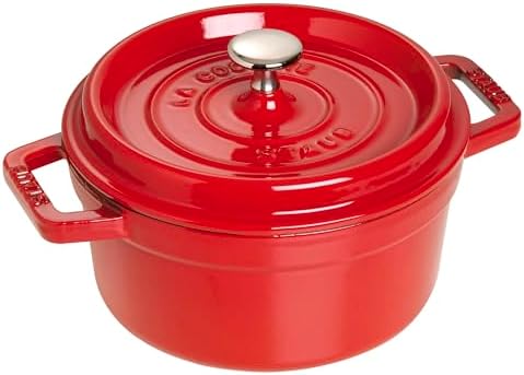 STAUB Cocotte en Fonte Émaillée avec Couvercle, Tous feux dont induction, 7 à 8 personnes, Ronde, 30 cm, 8,34 L, 8,9 kg, Noir Mat – Image 12