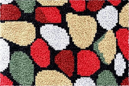 MXOUAJ 38 x 52 cm Tapis Point noué Kit, Crochet à Loquet Bricolage Tapis, Kit de Tapis Crochet, pour Décoration d'intérieur Fabrication de Tapis Coussin de Bricolage, Crochet à la Main Kits Tapis – Image 31